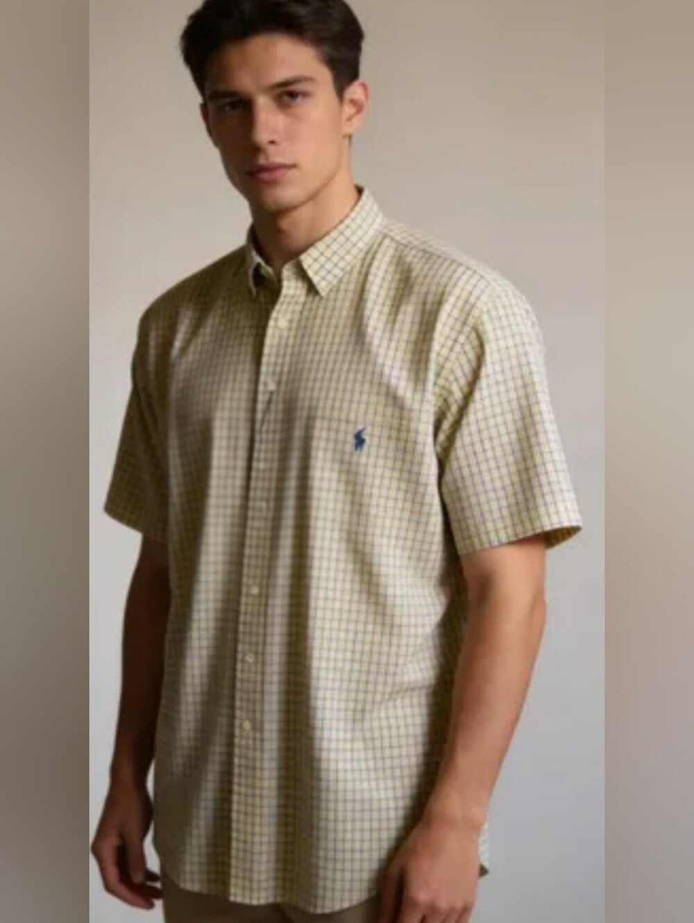 Classic vintage Polo Ralph Lauren short-sleeve button-down shirt XL